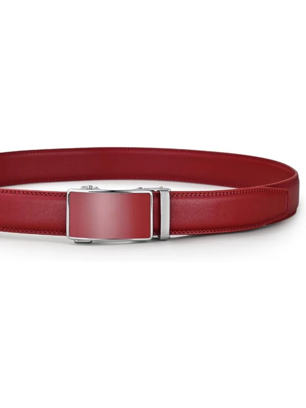 Men's Ratchet Dress Belt with Automatic Buckle - Adjustable Brown/Black 35mm